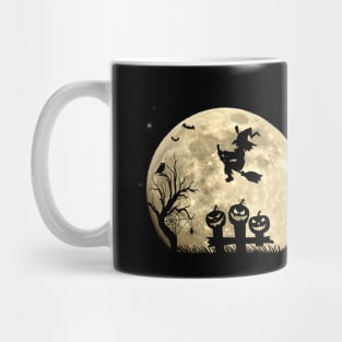 Witch with Spider Pumpkin Halloween Witchcraft Mug